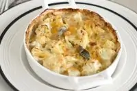 Гратен из цветной капусты под сливочным соусом