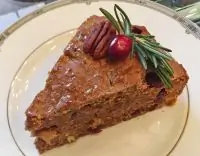 Традиционный рождественский кекс с пеканом