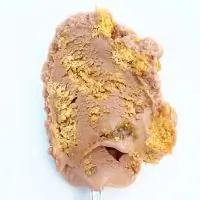 Мороженое с молочным шоколадом, коньячным изюмом и печеньем Biscoff