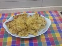 Яблочное пирожное на песочном тесте