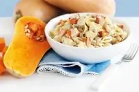 Паста с тыквой и голубым сыром