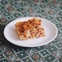 Овощная лазанья с брокколи и цветной капустой