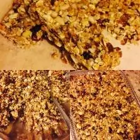 Энергетические плитки гранолы без запекания