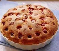 Вишнево-творожный пирог