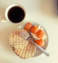 Мягкие овсяные вафли с орехами