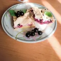 Смородиновое печенье с безе