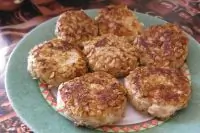 Куриные котлеты с семечками в овсяных хлопьях