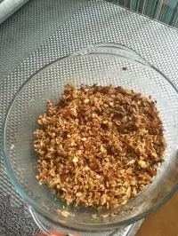 Гранола в микроволновке без сахара