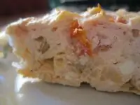 Куриная запеканка с овощами и творогом