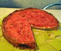 Томатный пай с базиликом