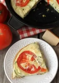 Фриттата с кабачками