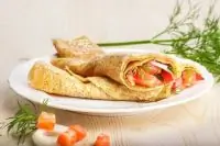 Гречневые блины с семгой