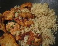 Пряное куриное филе с рисом по магрибски