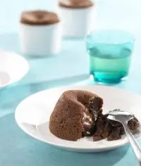 Десерт из горячего шоколада