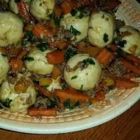 Полтавские галушки с мясом