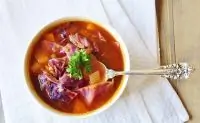 Щи из краснокочанной капусты