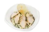 Салат «Лацио» cо свежими шампиньонами и обжаренным куриным филе