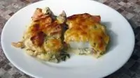 Рыба по гречески с сыром