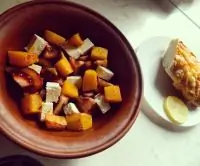 Салат c тыквой и сыром фета