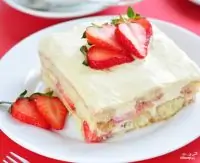 Тирамису с клубникой и бананом