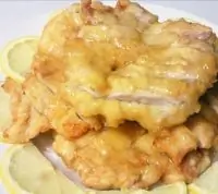 Курица с лимонным соусом