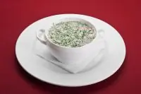 Окрошка на курином бульоне под майонезом