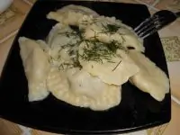 Вереники с картофелем и лесными грибами