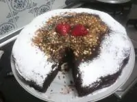 Бисквит с миндалем «Горячий шоколад»