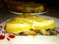 Пирог с грибами и с каpтошкой в мультиварке