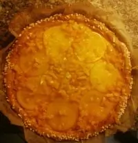 Итальянская кростата с заварным кремом и карамелизованными апельсинами от синьора Фаусто