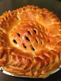 Пирог с картошкой и грибами