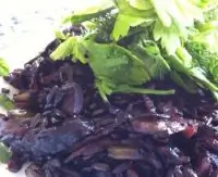 Ризотто с белыми грибами и зеленью