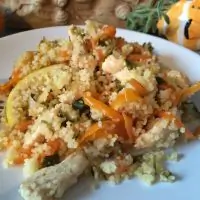 Кускус с курицей и болгарским перцем