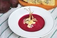 Суп-пюре из печеной свёклы
