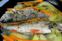 Вареные окуни