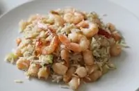 Рис с креветками и кальмарами
