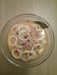 Легкая похлебка из кальмара