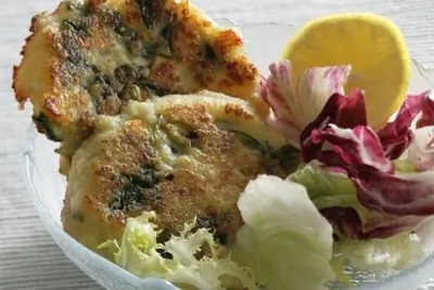 Овощные оладьи с творогом