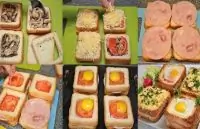 Бутерброды с ветчиной и яйцом к завтраку