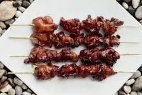 Шашлычки якитори из цесарки