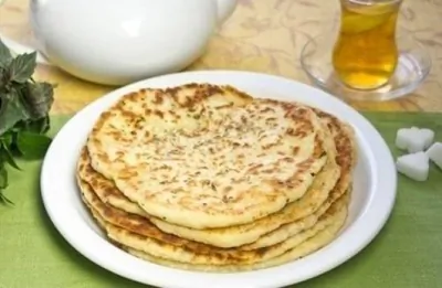 Лепешки с сыром на кефире