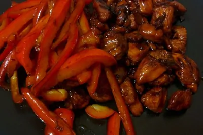 Курица в карамели по-китайски