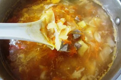 Простые щи без зажарки