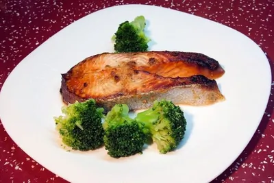 Семга в горчично-медовом соусе