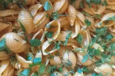 Пенне с тыквенным пюре для веганов