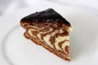 Торт «Зебра» с глазурью