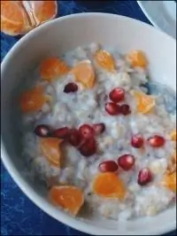 Овсяная каша с мандарином