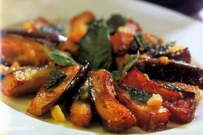 Баклажаны, маринованные с мятой