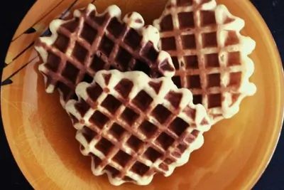 Вафли на дрожжевом тесте