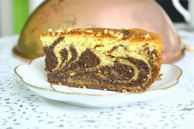 Безглютеновый пирог «Зебра» с черемуховой мукой